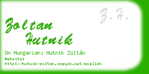 zoltan hutnik business card
